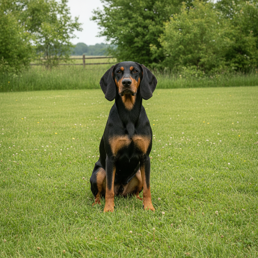 Austrian Black And Tan Hound afbeelding