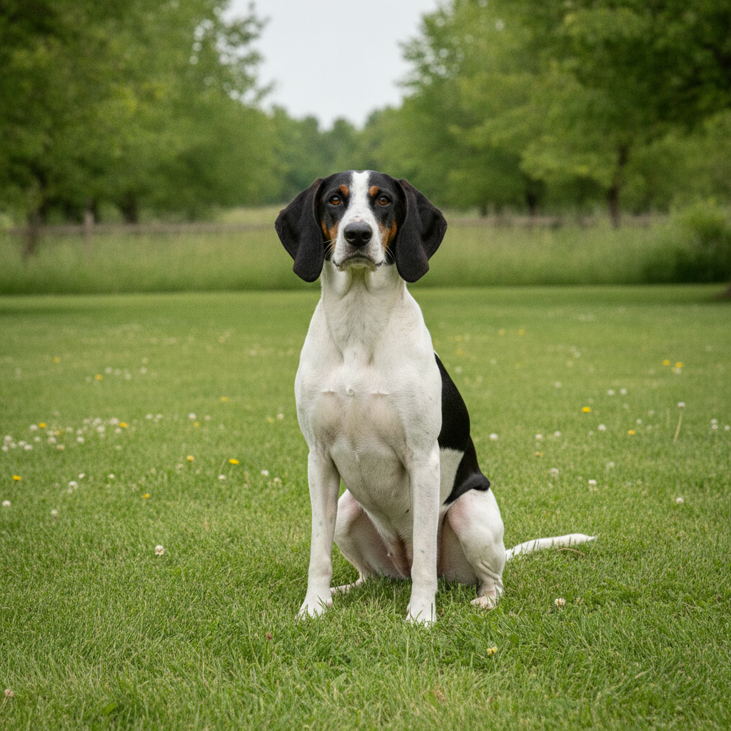 French White Black Hound afbeelding